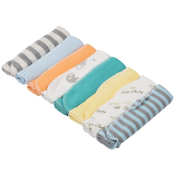 

8pcs/pack 100% cotton newborn baby towels saliva towel nursing towel baby boys girls towel washcloth handkerchief kf011 (mixed)2