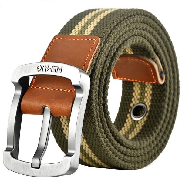 

new belts for men designer mens belts 3.5cm width canvas belt for women men students korean style casual belt with pin buckle, Black;brown