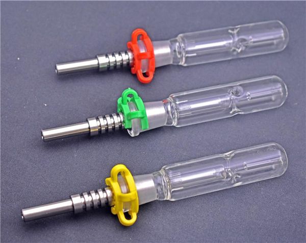 

Дешевые Корзины наборы Honey соломы с 14мм 18мм титана Совет Мини Рука аромалампы Pipe Dab Rig Kit стекла вода Bongs DHL свободный