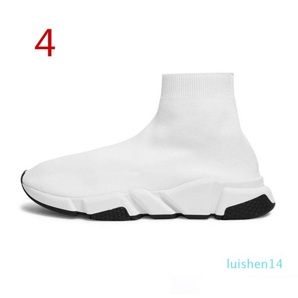 

2019 designer casual sock speed trainer black red triple black fashion socks sneaker trainer shoes 36-45 l14