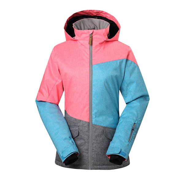 

gsou snow women's ski suit single double board skiing jacket outdoor winter windproof warm waterproof ski coat for women