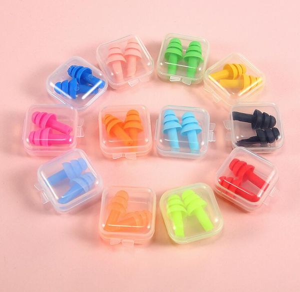 

silicone earplugs swimmers soft and flexible ear plugs for travelling & sleeping reduce noise ear plug multi colors 2000pcs=1000pairs