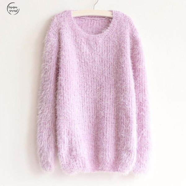 

новые 2019 женщины свитер моды осень зима o шеи женщин пуловер с длинным рукавом повседневные tops свободный свитер трикотажные, White;black