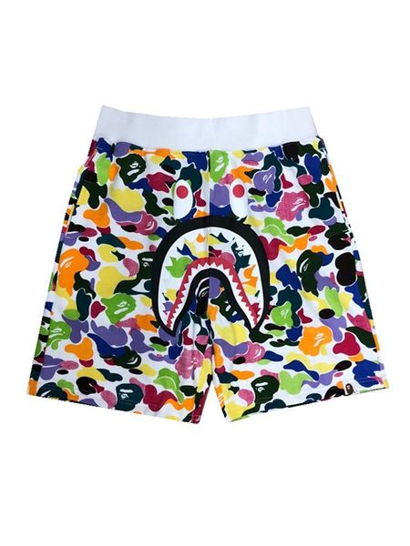 

2018 летний новый ape брюки камуфляж печати пляжное брюки шорты повседневные джастин бибер мужчины женщины для брюки страх бога дешевые sa, Black;white