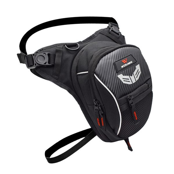 

motorcycle bike leg thigh bag waist pack with adjustable straps