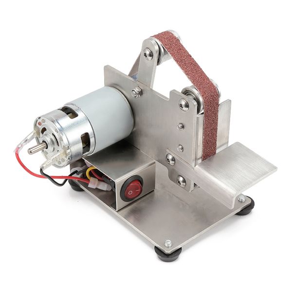 

diy 7-speed mini belt sander bench mount grinder polishing grinding machine