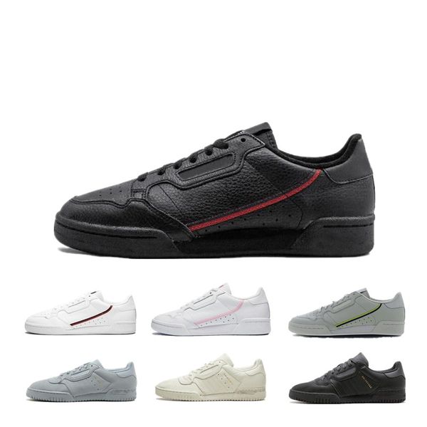 

men women continental 80 casual shoes calabasas powerphase kanye west aero core og trainer flat superstars stan smith sports sneakers 36-45, White;red