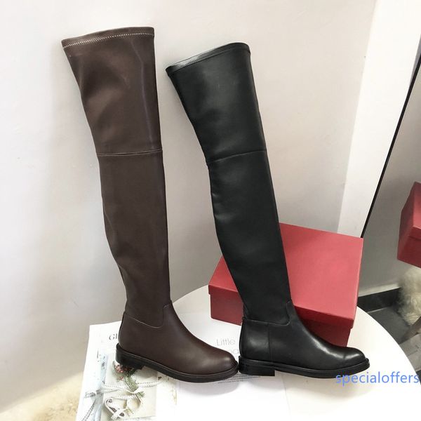 

luxury women boots au-dessus du genou boots high boots designer women s luxury boot fashion over the knee bottillons over the knee thigh hig, Black