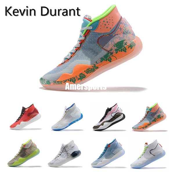 

2019 new kd 12 eybl orange foam pink paranoid oreo ice basketball shoes original kevin durant xii kd12 mens trainers sneakers size 7-12