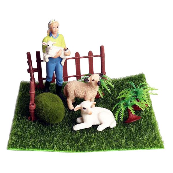 

mini figurine sheep micro landscape farm miniature ornaments diy creative
