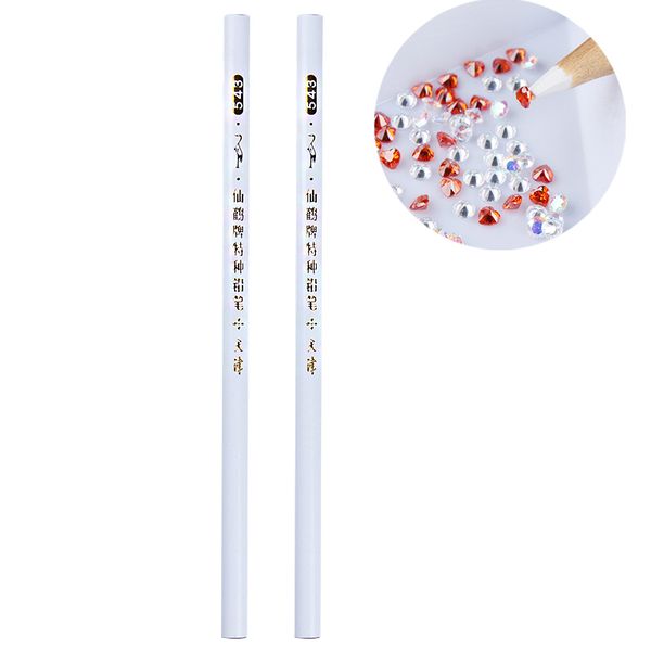 

2pcs легко нарастают rhinestone picker wax pen nail расставить инструменты для ногтей инструменты, Silver
