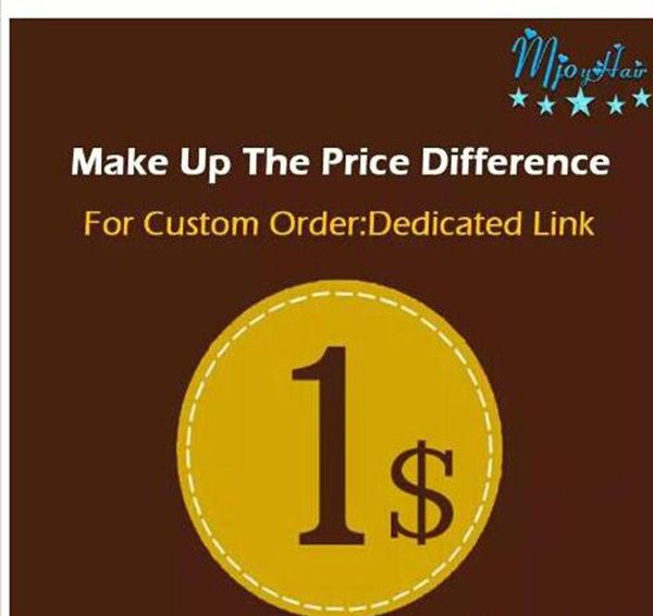 

make up the price difference dedicated link shipping make up patchs sock the difference mjoyhair a dedicated link just for price difference, Black