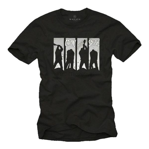 

ходьба negan мужские футболки с мертвыми люсиль-men хулиган baseball рубашка, White;black