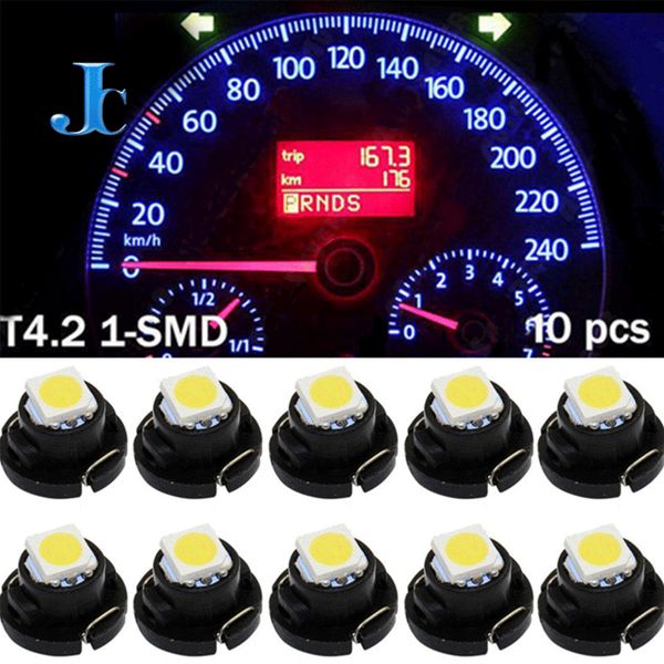 

10pcs t4.2 12v led bulb car instrument dashboard meter panel lights lamps