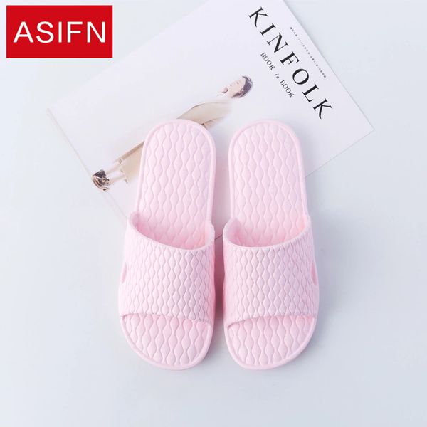 

asifn women's summer slippers home indoor slides men massage eva material sandals bathroom slip soft bottom couples female, Black