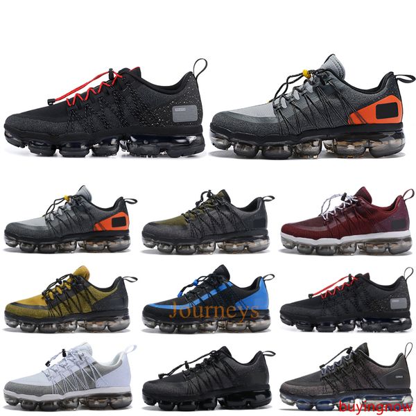 

2019 run utility men running shoes anthracite medium olive black reflect silver designer sneakers sport shoes trainers 40-45