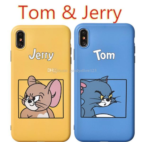 

soft slim cartoon tom and jerry fashion creative tpu shockproof phone case for iphone 11/x/xs max/xr/8/7/6 plus