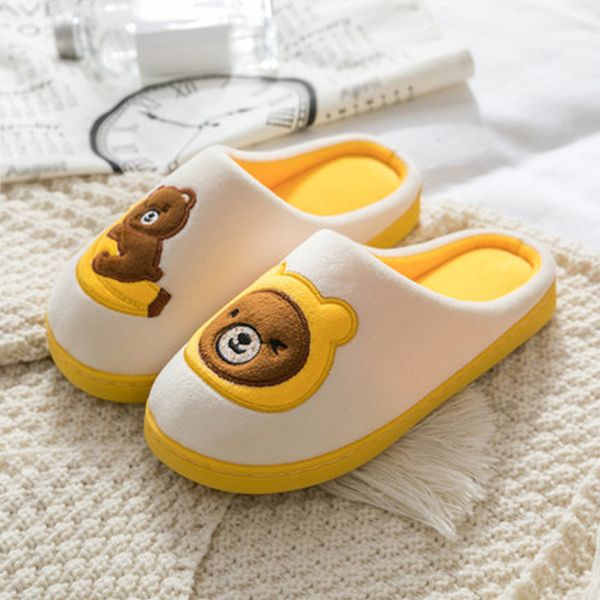 

women classic house slippers women soft bottom woman comfrot cotton fabric shoes ladies animal prints female winter plus size, Black