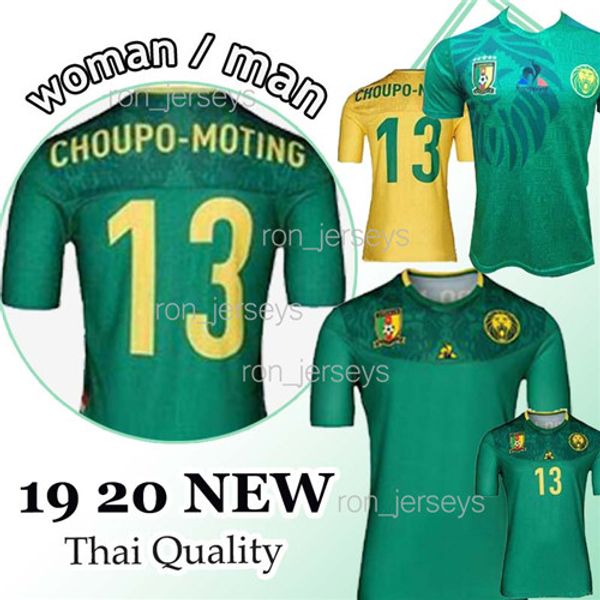 

Thailand 2019 Cameroon Soccer Jersey 19/20 Cameroon Home Blue 9 Eto'o 10 ABOUBAKAR Soccer Shirt National Team Football uniform