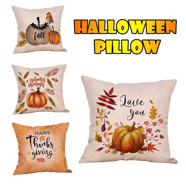 

fashion halloween super soft fabric cushion covers cotton blend throw pillowcase home bed sofa car office decoration b1
