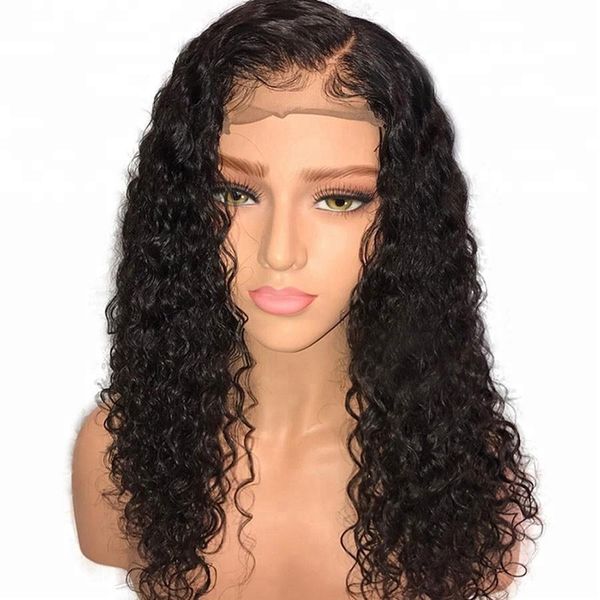 13x4 Frontal HD Spitze Perücke Transparent Frontal Jungfrau Malaysische Lockige Unsichtbare Knoten Lacefront Perücken Für Schwarze Frauen Gebleichte Knoten diva1