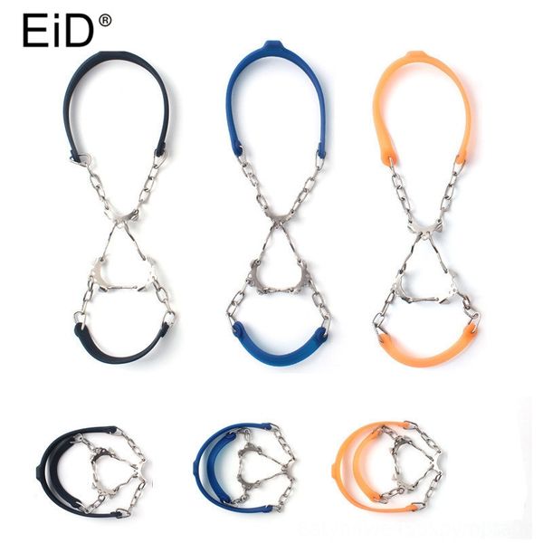 

1pair walking cleat gripper anti slip snow walking shoe spike grip camping climb ice crampon crampons special purpose shoes ice world, Black;blue