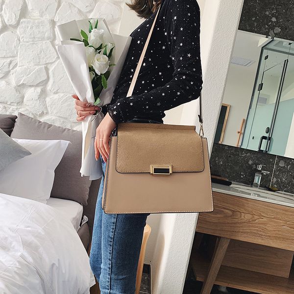 

большая сумка женский 2020 последний ретро портфель практичный наплечный мешок посыльного матовый пригородный женский