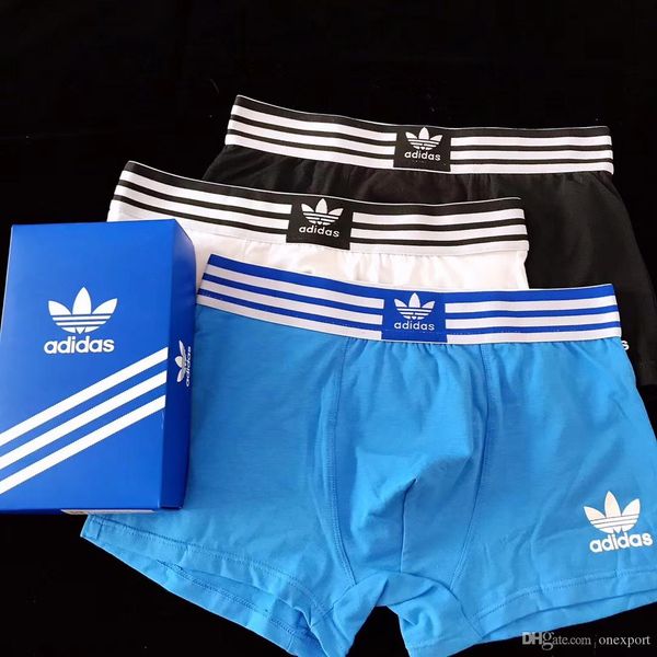 

с подарочной коробке] 3 шт. 100% хлопок дышащая нижнее белье для мужчин мягкие мужские боксеры краткое письмо трусы для мужчин сексуальные, Black;white