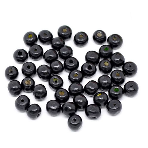 

500pcs 8-13mm round wooden beads for jewelry finding diy bracelets necklace making accessories gifts child craft supply