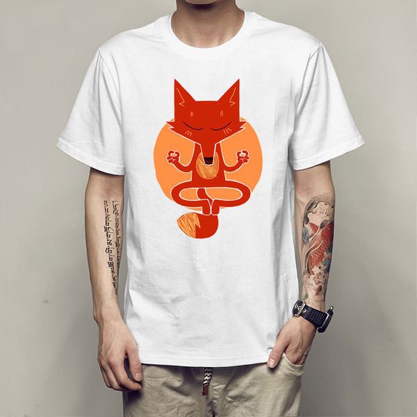 

2019 short sleeve inner fox fox t shirt teenagers men and women lovers fund t t-shirt, White;black
