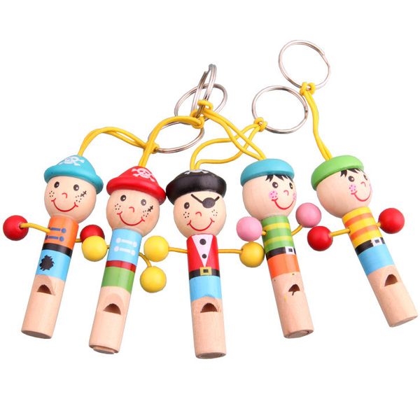 

200pcs/lot wooden whistling educational child whistle wood child gift musical instrument party supplies
