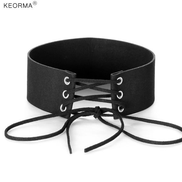 

keorma exaggerated personality new necklace women's wide neck collars scarves choker necklace collarbone short chain nk205, Golden;silver