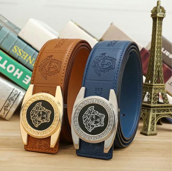 

High Quality NEW Fashion Designer Belts Men Leather Mens Belt Luxury men's eagle automatic buckle black belt