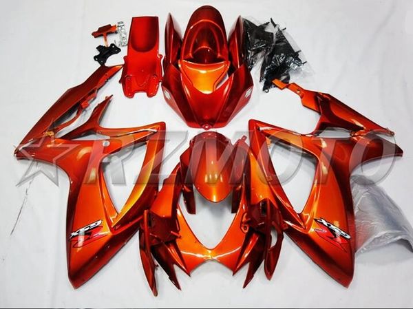 

4 gifts new abs motorcycle full fairings set fit for suzuki gsx-r600 gsx-r750 600 750 k6 gsxr 2006 2007 06 07 custom orange