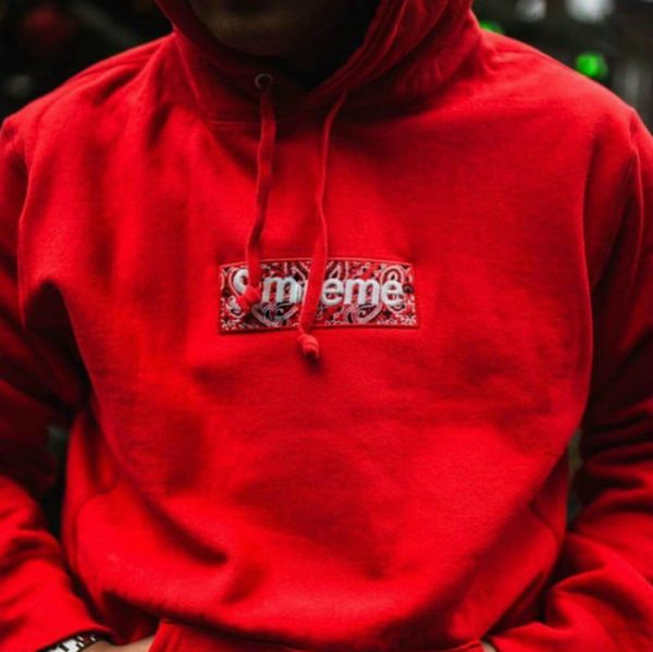 

bandana box logo hoodies mens designer hoodie trendy preppy style sweatshirt luxury hiphop streetwear trackshirt 2020 wholesale high end, Black