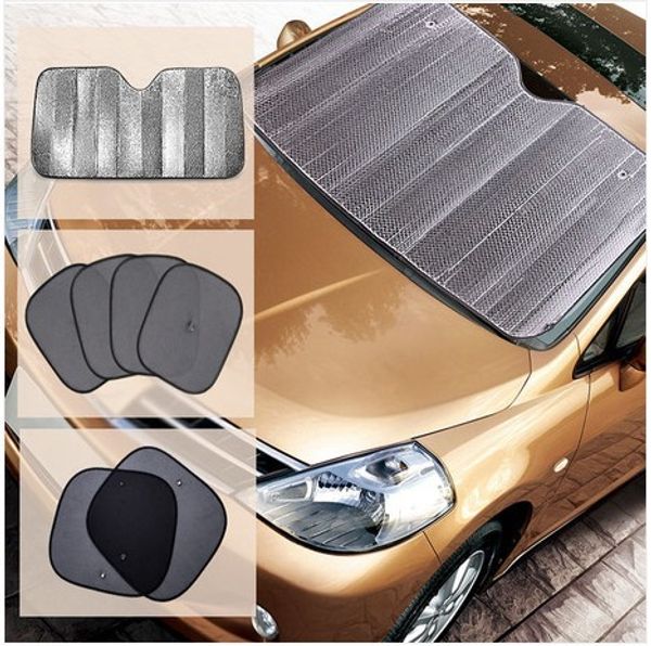 

car sun-shading stoopable 6 set car sun-shading board thickening before and after sunscreen sun block sunshade barrier
