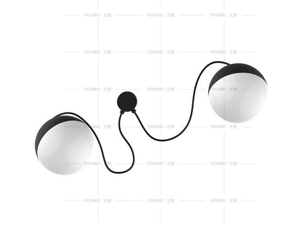

northern europe creative glass ball l prototype room wall lamp living room art machine head bedroom the study led wall light