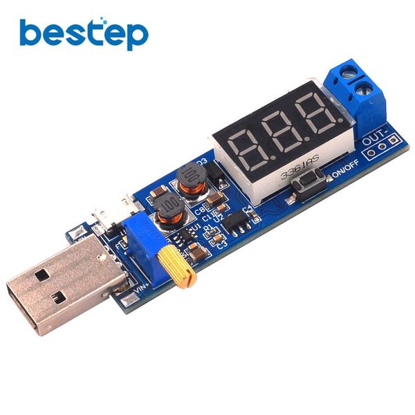 

dc-dc 5v to 3.5v / 12v usb step up power supply module adjustable buck converter out dc 1.2v-24v