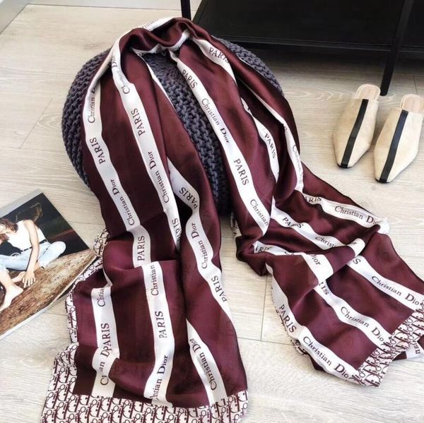 

dr 2020 quality luxury colorful letter designers silk scarf women letter shawl scarf famous winter dÃ®Ãµr scarves instock, Blue;gray
