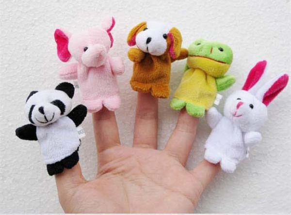 Baby-Spielzeug-Cartoon-Fingerpuppe, Fingerspielzeug, Fingerpuppe, Tierpuppe, Babypuppen für Kindermärchen, Familienspielzeug, kostenloser Versand