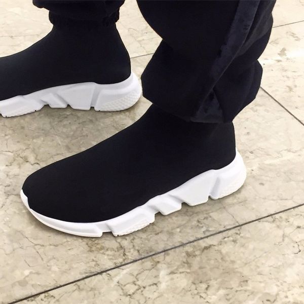 

pop sneakers speed trainer black red gypsophila triple black fashion flat sock boots casual shoes speed trainer runner