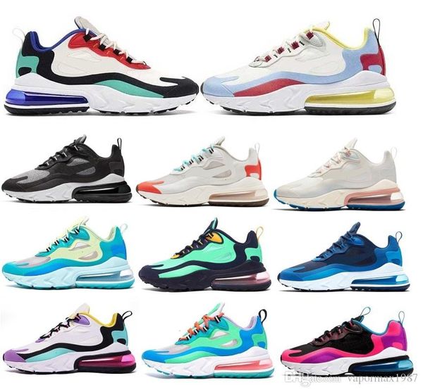 

2020 new arrival react men running shoes bauhaus hyper jade orange grey optical fashion mens trainer breathable sports sneakers size 36-45, Black