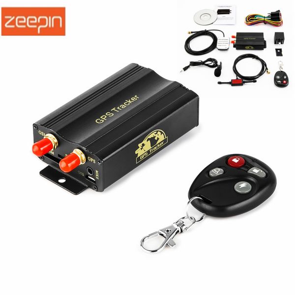 

zeepin tk103b gps tracker sms/gprs/gsm gps vehicle tracker locator with remote control anti-theft car alarm system sd/sim card