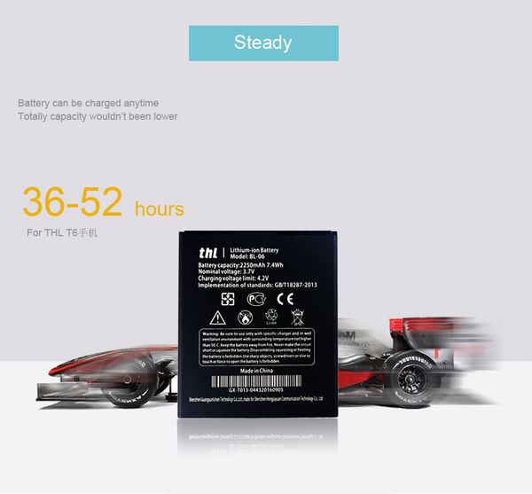 

2019 new 100% original mobile phone battery for thl bl-06 bl06 bl 06 t6 t6s pro t6c replacement battery