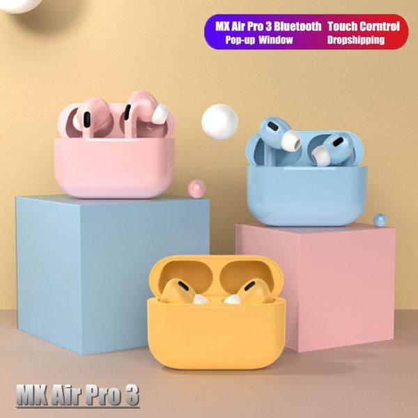 

air 3 pro bluetooth mx earphones wireless hifi headphones noise reduction earbuds for iphone xiaomi redmi samsung headset case