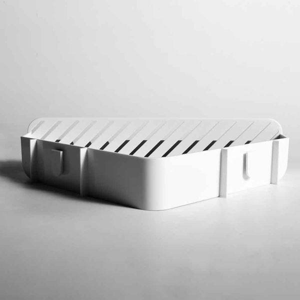 

storage rack wall mounted multipurpose with hook washroom bathroom shelf easy install kitchen space saving plastic no drilling