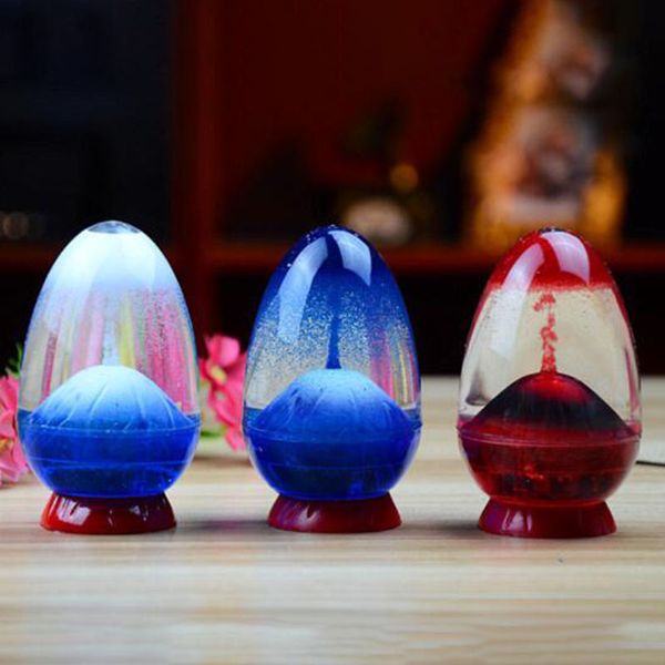 

egg-shaped volcanic liquid hourglass oil sand timer sandglass home desk decor