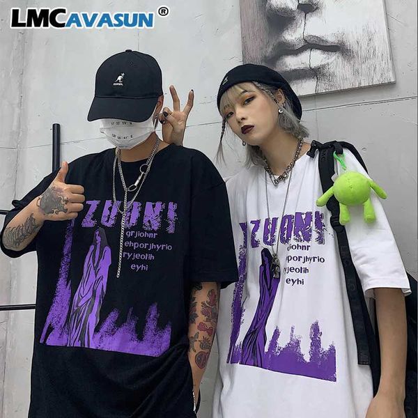 

lmcavasun письмо printed крупногабаритные футболка женщины top 2020 o шеи мужчины с коротким рукавом футболки женщины vogue harajuku tee shi, White