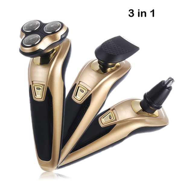 

3 in 1 rechargeable electric shaver kit for men 220v razor with hair trimmer 3d professional shaver 3w electric razor