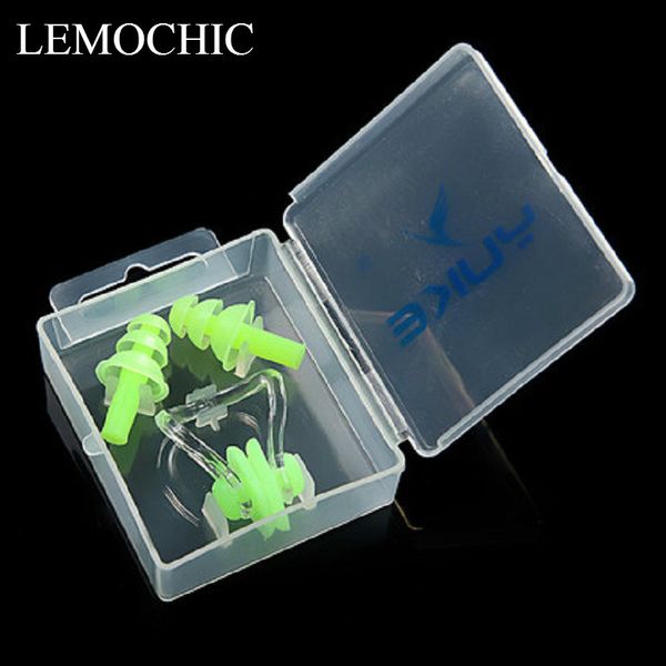 

waterproof swimming diving ear plug nose clips soft silicone gel children anti otitis shampoo bath products